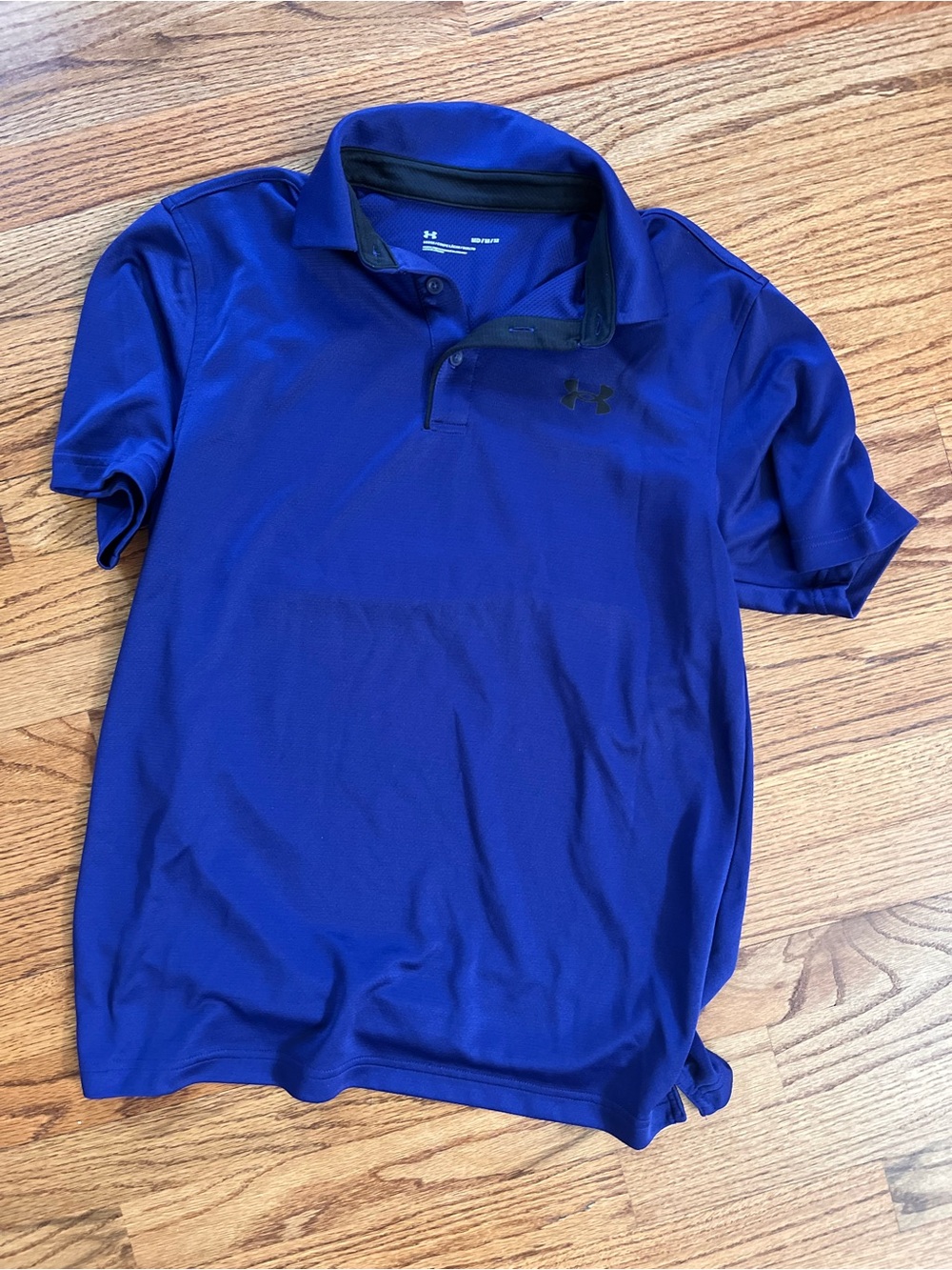 Under Armour Men's Royal Blue Polo with Black Trim
